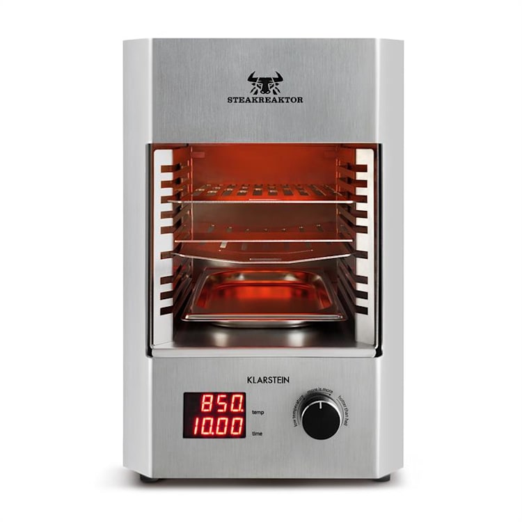 Steakreaktor 2.0 - ruostumatonta terästä - sisägrilli 1600 W 850 °C Ruostumaton Teräs