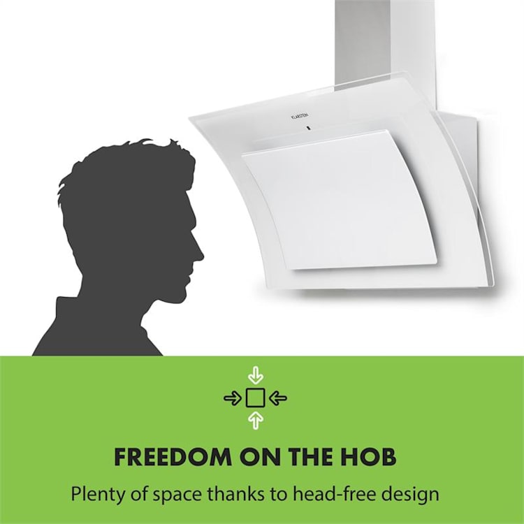 Sabia 90 Cooker Hood 90cm 600m³ / h LEDs 3 Power Levels White