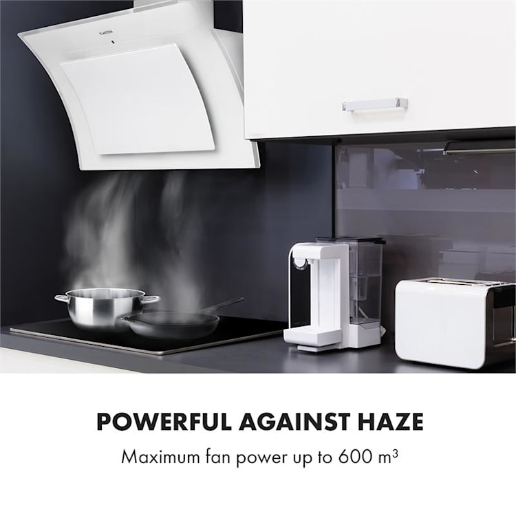 Sabia 90 Cooker Hood 90cm 600m³ / h LEDs 3 Power Levels White