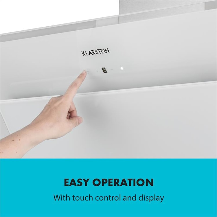 Sabia 90 Cooker Hood 90cm 600m³ / h LEDs 3 Power Levels White