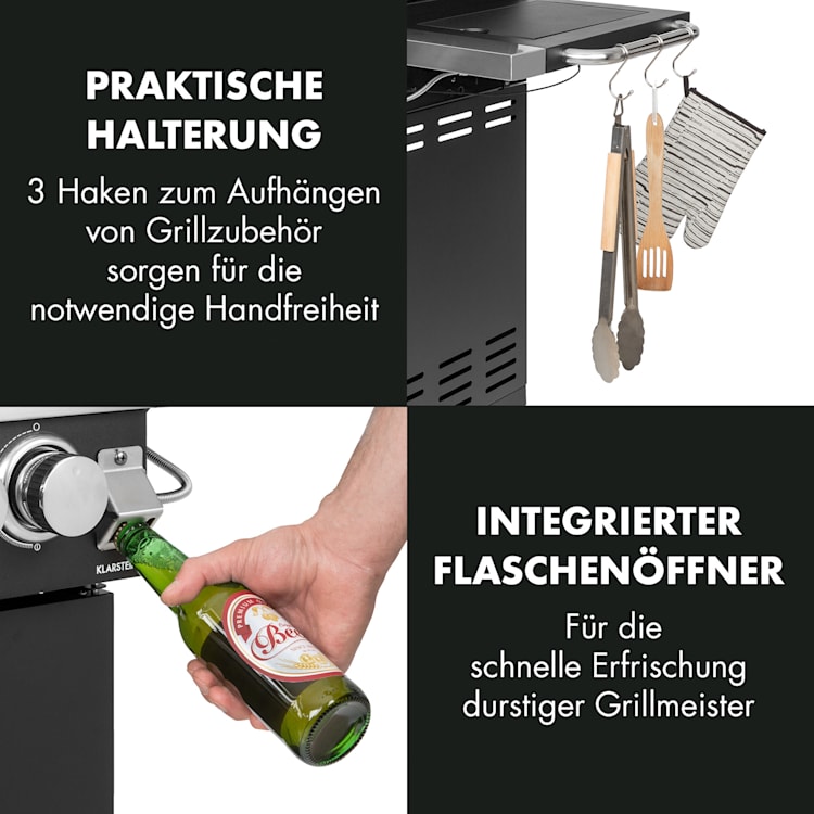 Tomahawk 4.2 SBG Gasgrill 6 Brenner 20,7 kW 64x42cm Grill Edelstahl 6 Brenner