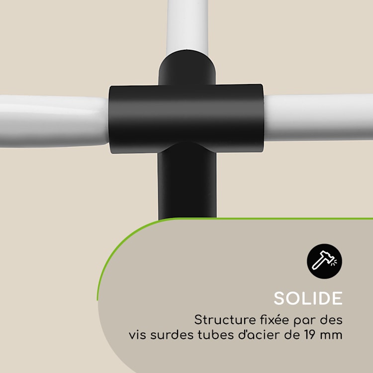 High Grow Top 160 Toit pour potager surélevé 160x115x80 Tube acier PVC 160 cm