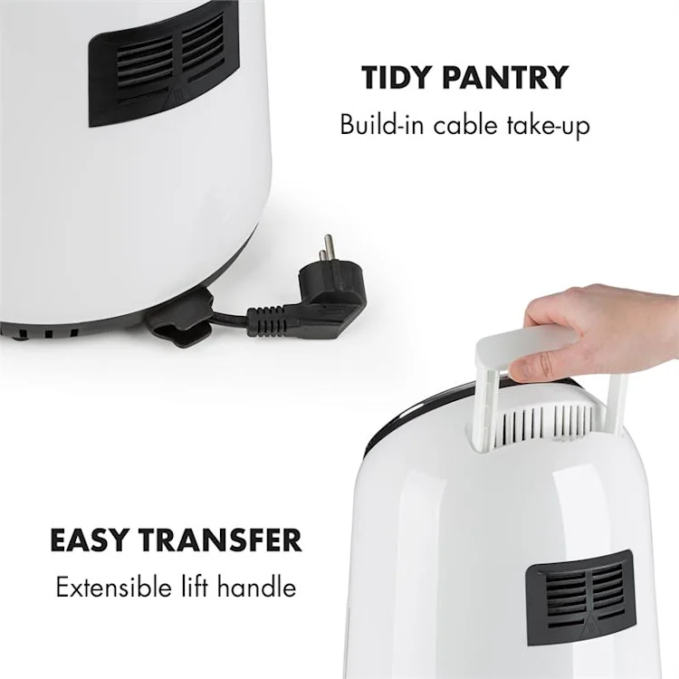 Klarstein AirVital Air Fryer 1300W 2.5l CeraPlus Non-stick Touch-sensitive white