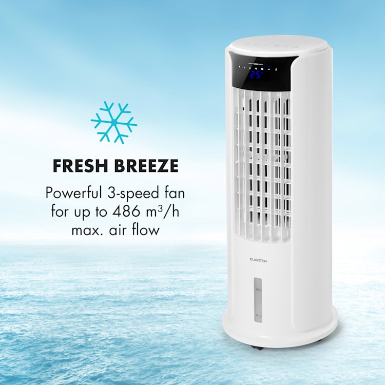 Skyscraper Horizon, hladilec zraka, ventilator, 60 W, 486 m³/h, 3,5 l posoda za vodo, bela barva Horizon | Bela
