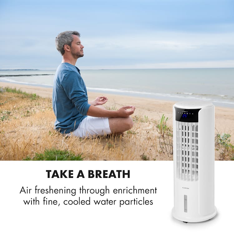 Skyscraper Horizon, hladilec zraka, ventilator, 60 W, 486 m³/h, 3,5 l posoda za vodo, bela barva Horizon | Bela