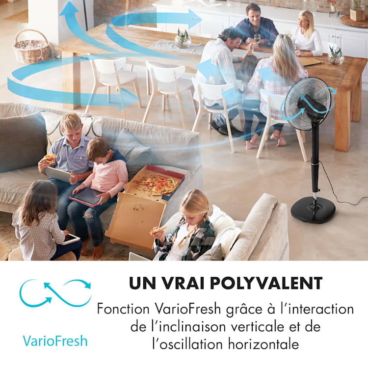 Infinity Storm ventilateur sur pied 16" (40 cm) 55 W 3 modes Variofresh