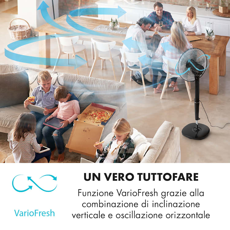 Infinity Storm Ventilatore a Piantana 16" (40 cm) 55 W 3 Modalità Variofresh