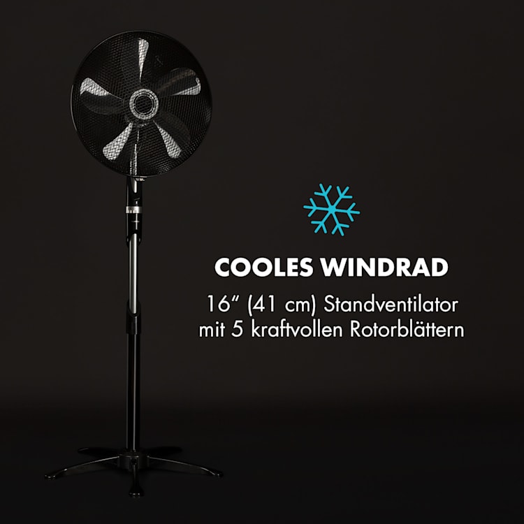 Summer Vibe Standventilator 16" 55W 2040 m³/h Oszillation verstellbar
