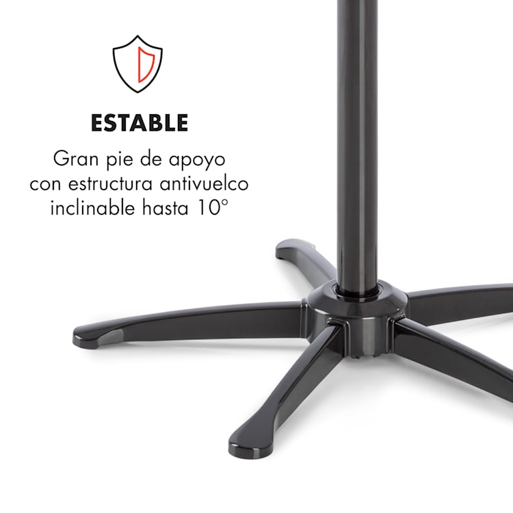 Summer Vibe Ventilador de pie de 16", 55W, 2040m³/h Oscilación de 65° Negro
