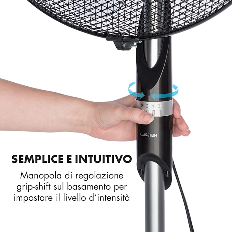 Summer Vibe ventilatore a piantana 16" 55W 2040m³/h oscillazione 65° nero