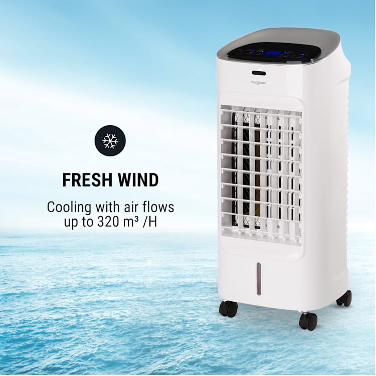 Coolster, ochladzovač vzduchu, ventilátor, ionizátor, 60 W, 320 m³/h , 4 l nádrž, biely Biela