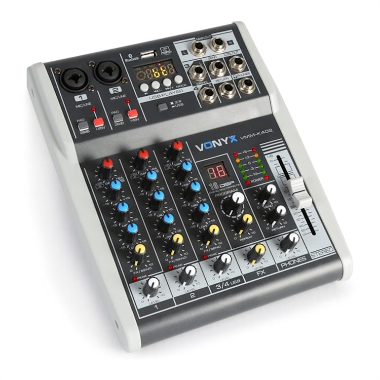 VMM-K402 4 kanalna glasbena mešalna miza, bluetooth, USB-Avdio-Interface