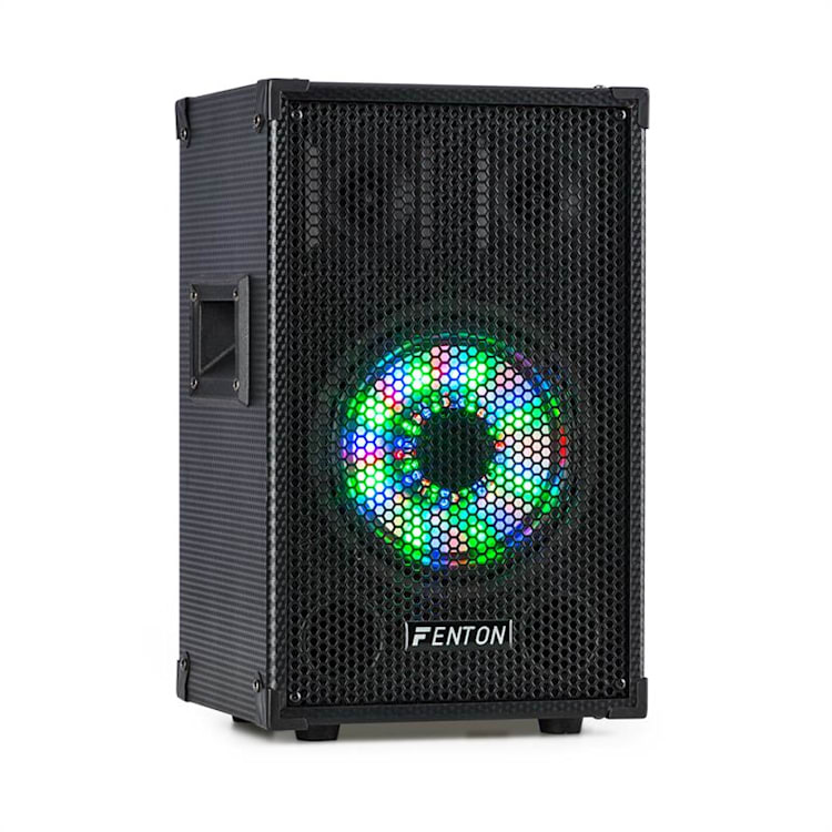 TL8LED 3-weg passieve luidspreker RGB leds 8" woofer 400W 2x tweeter