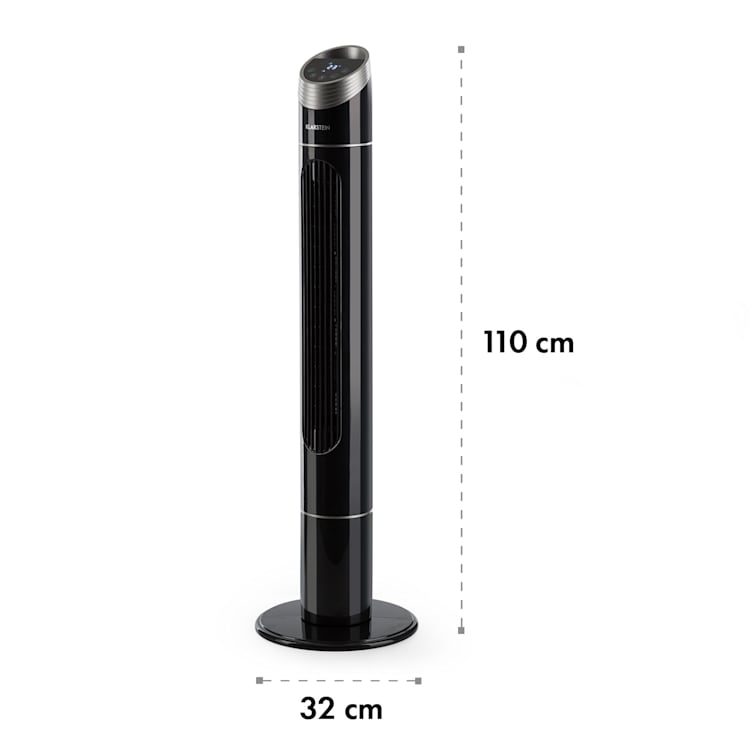 Sky High, ventilator tip stâlp, 40 W, 276 m³ / h, oscilație 75 °, 3 moduri, negru
