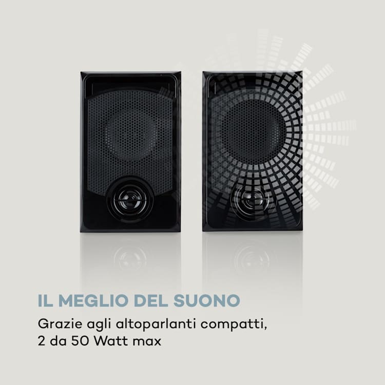 Karaoke Star 1 Karaoke-Set, 2 x 50 W max., BT, USB/SD, Line-In Karaoke Star 1: 2 x 50 W / 1 Microphone | Nero