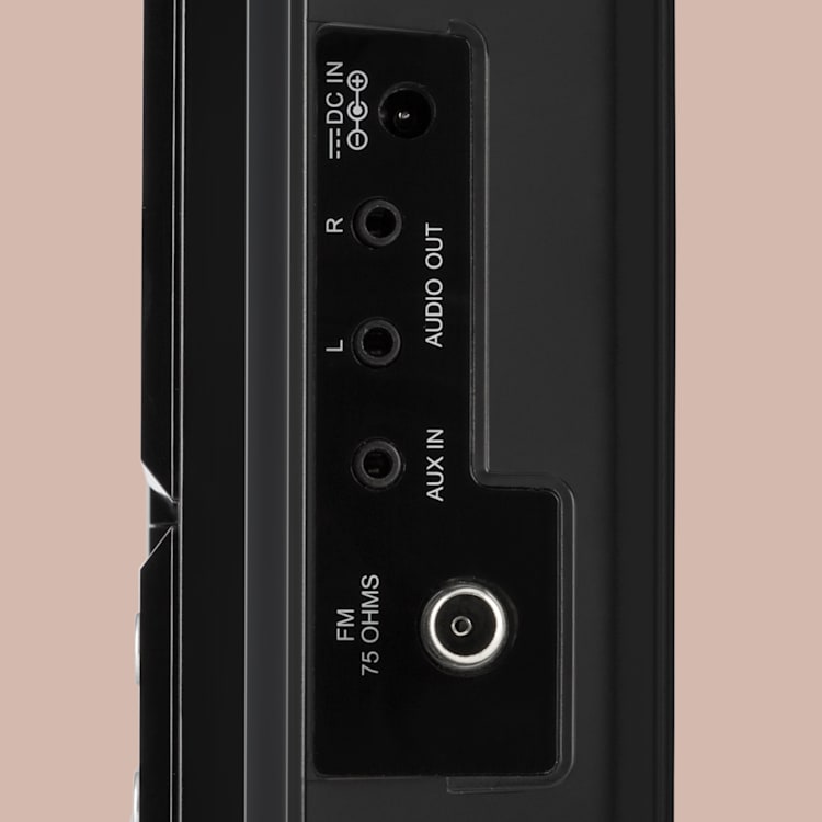 Stereosonic Impianto Stereo, Montaggio a parete, Lettore CD, USB, BT, nero