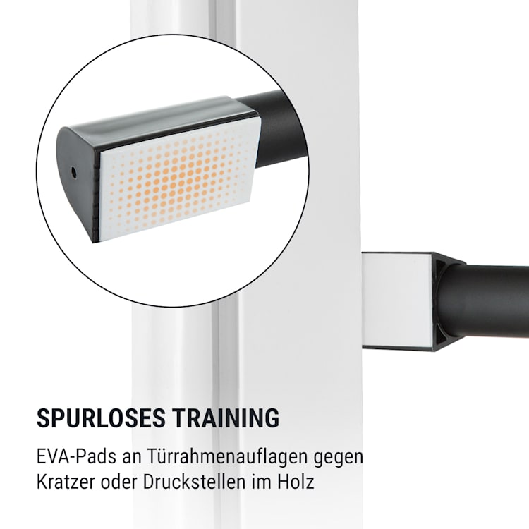 In-Door Klimmzugstange Türrahmenaufhängung 130kg EVA-Pads Stahl