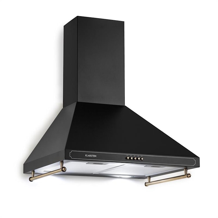 Victoria Exaustor Design Retro 600m³/h 2 Lâmpadas LED Preto Preto