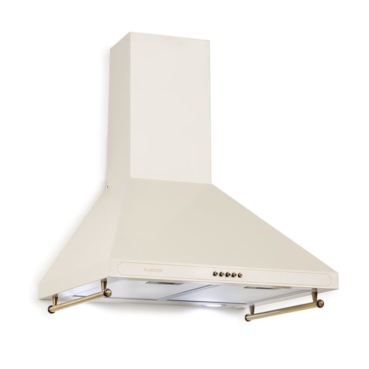 Victoria Exaustor Design Retro 600m³/h Lâmpadas LED Marfim Marfim