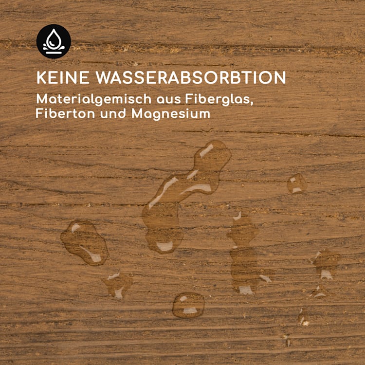 Timerflor Vaso 55 x 50 x 55 cm Vetroresina Esterno/Interno Marrone