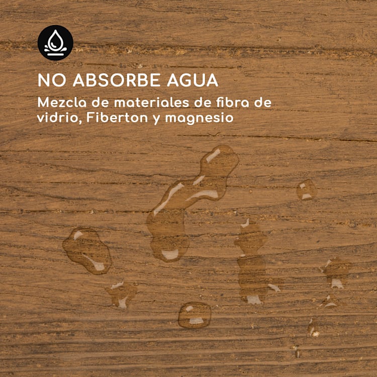 Timberflor tiesto 55 x 50 x 55 cm fibra de vidrio interior/exterior marrón 55 x 50 x 55 cm