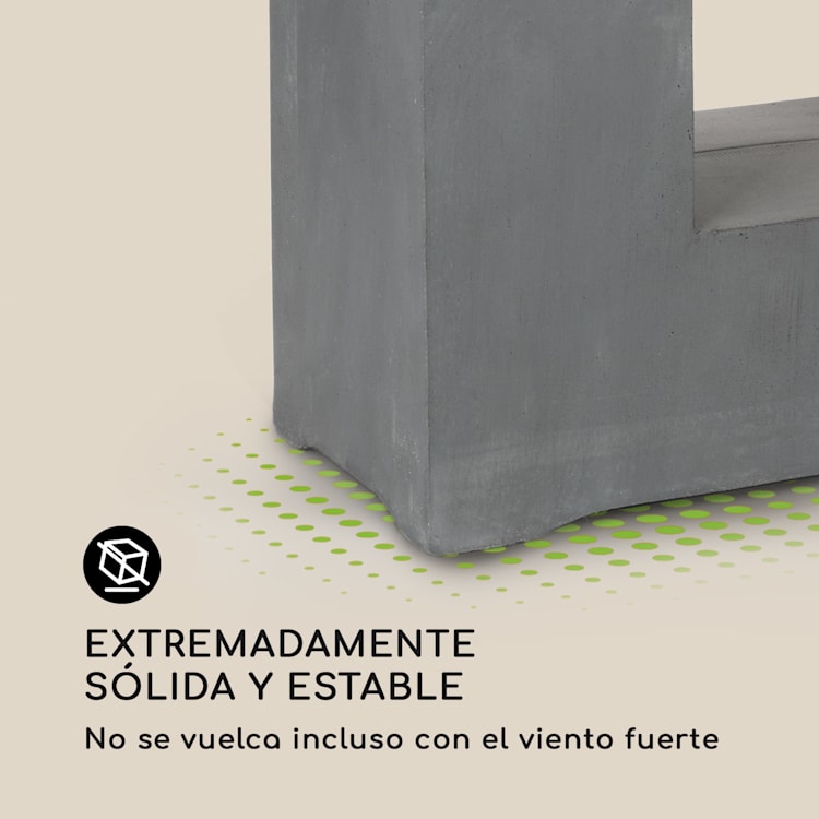Airflor Maceta 45 x 100 x 27 cm Fibra de vidrio Exterior/Interior marengo Gris Marengo