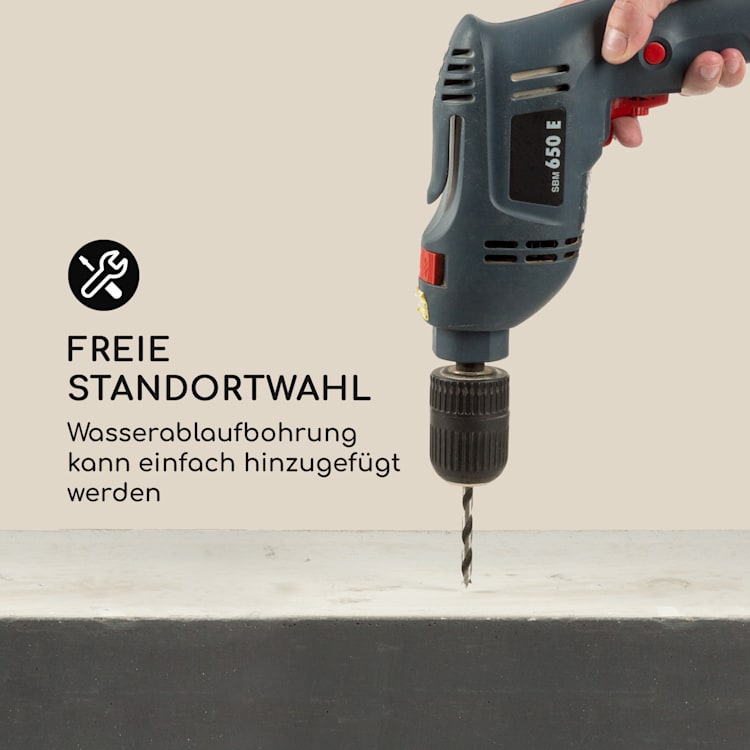 Airflor Pflanztopf 45 x 100 x 27 cm Fiberglas In-/Outdoor hellgrau Hellgrau