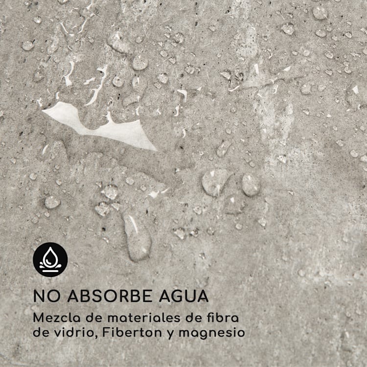 Airflor Maceta 45 x 100 x 27 cm Fibra de vidrio Exterior/Interior gris claro Gris Claro