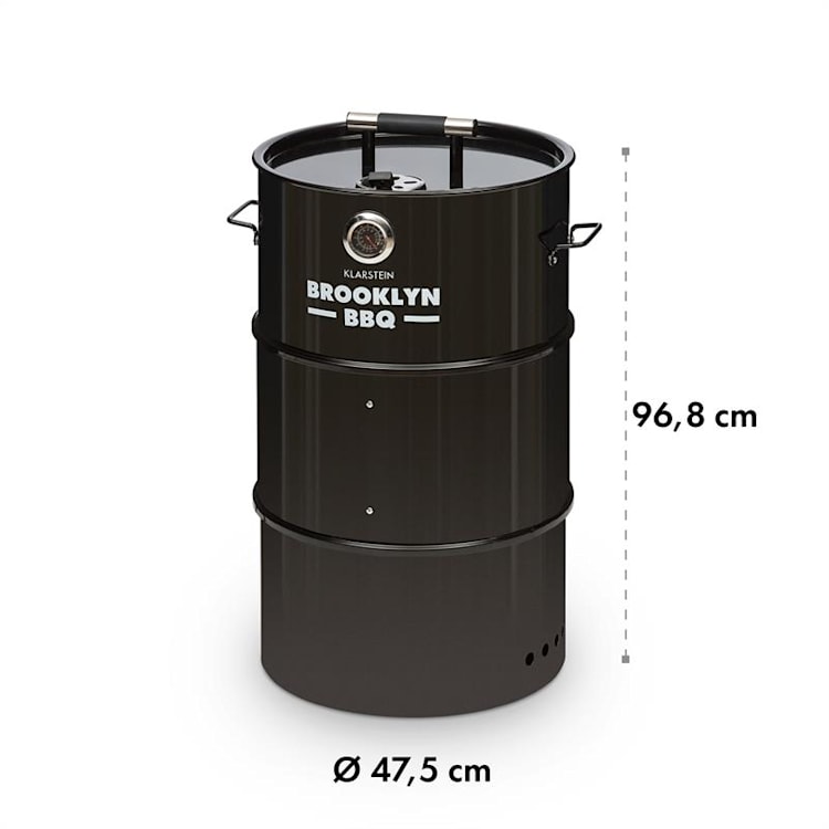 Brooklyn-BBQ, 4 v 1 grilovací súdok, Ø 42 cm, oceľ, práškové lakovanie
