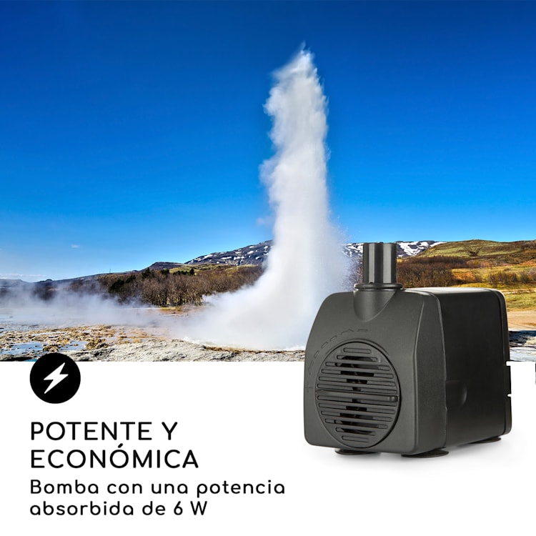 Rochester Falls Fuente de jardín IPX8 6 W Poliresina 3 LEDs Aspecto de piedra