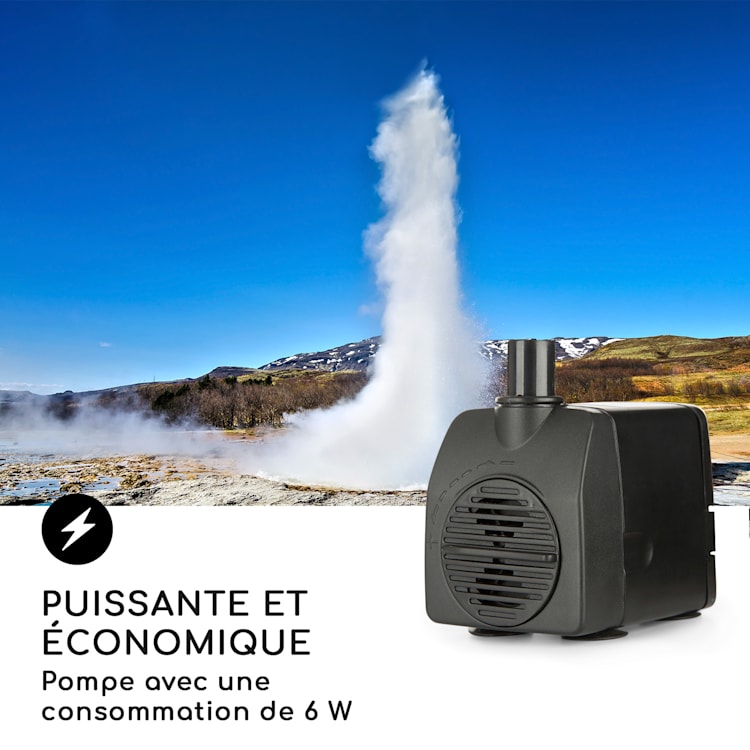Rochester Falls tuinfontein IPX8 6W polyresin 3 ledlampjes steenoptiek