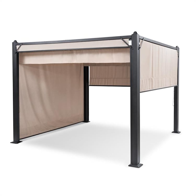 Pantheon Cortina, altánok so strechou, 3 x 3 m, 4 bočné časti, béžový 3 x 3 m | Antracit | Béžová
