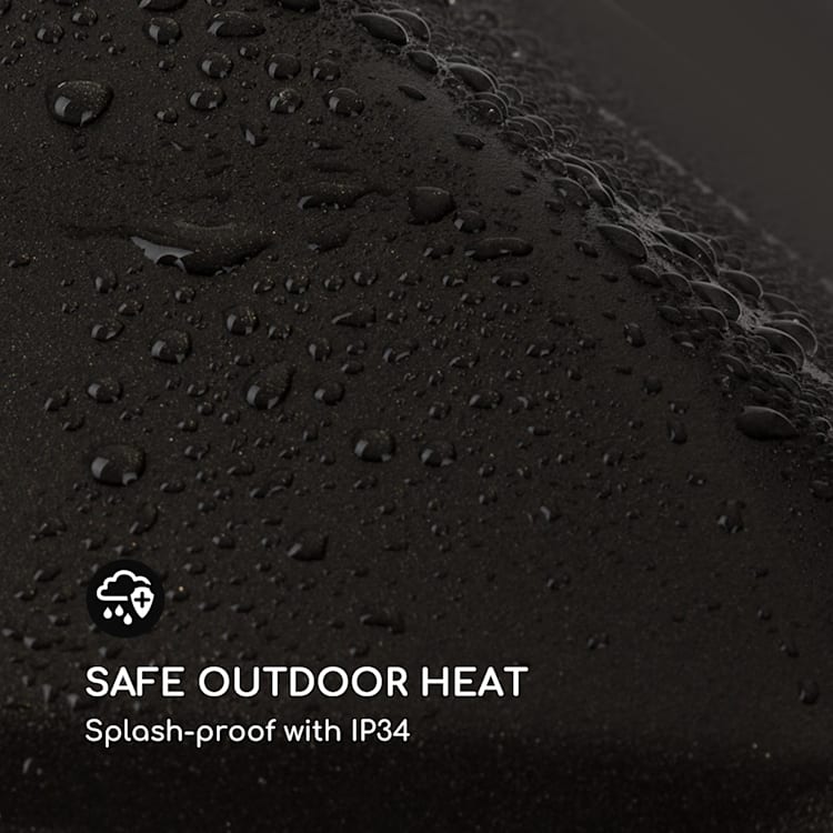 Heat Square, încălzitor infraroșu, 1000 / 2000 W, Carbon, IP34, LED
