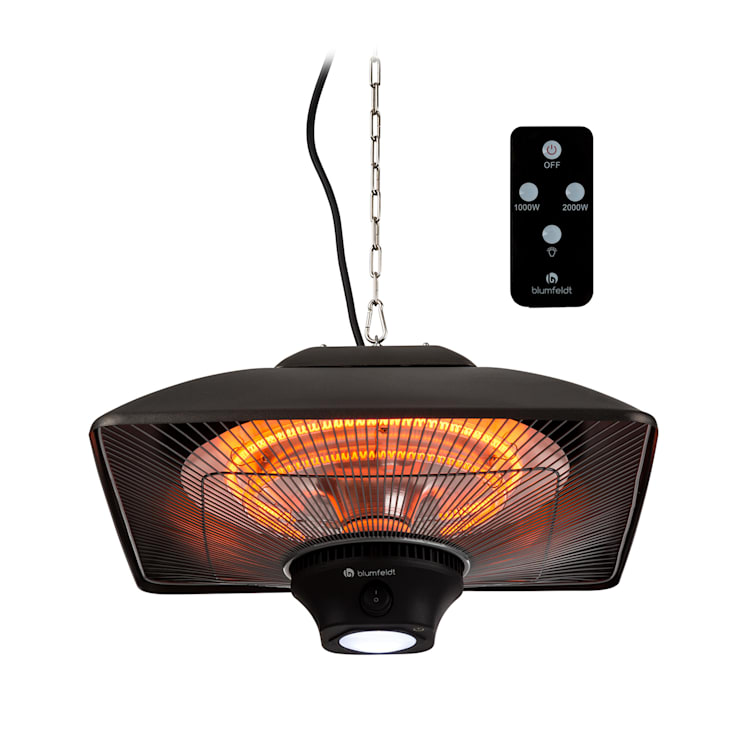 Heat Square, încălzitor infraroșu, 1000 / 2000 W, Carbon, IP34, LED