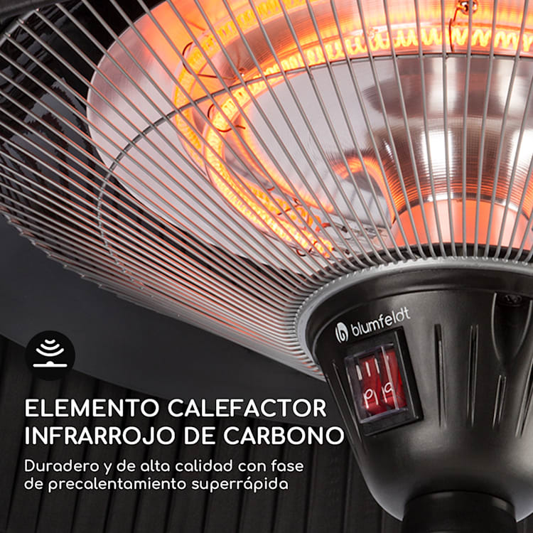 Venice Heat Stand Calefactor de infrarrojos 1000/2000W Carbono IP34