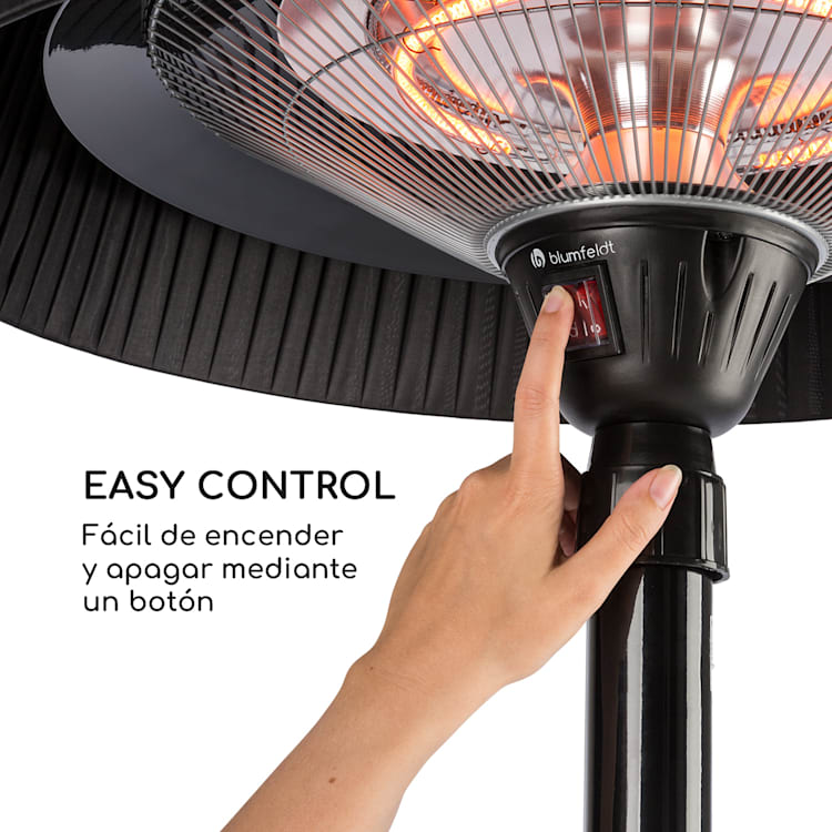 Venice Heat Stand Calefactor de infrarrojos 1000/2000W Carbono IP34