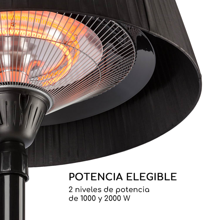 Venice Heat Stand Calefactor de infrarrojos 1000/2000W Carbono IP34