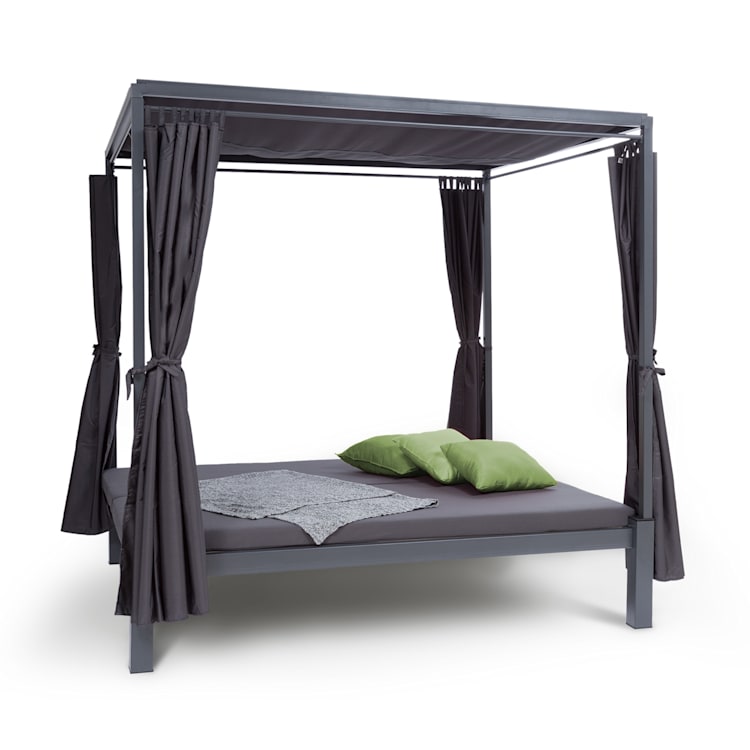 Senator Lounge Tumbona de jardín 188x208x205 cm Toldo Gris Gris