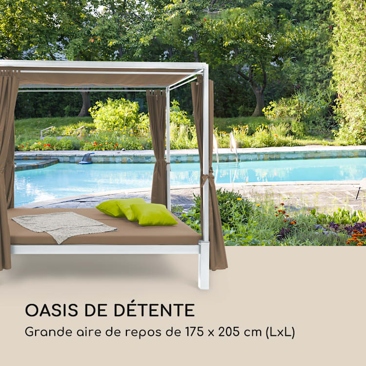 Senator Lounge ligbank 188x208x205cm zonnedak taupe Taupe