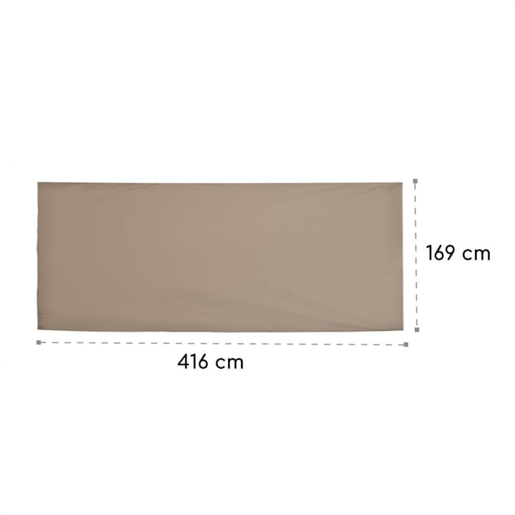 Eremitage, náhradná strieška, ochrana pred slnkom, nepremokavá, polyester, sivohnedá Taupe