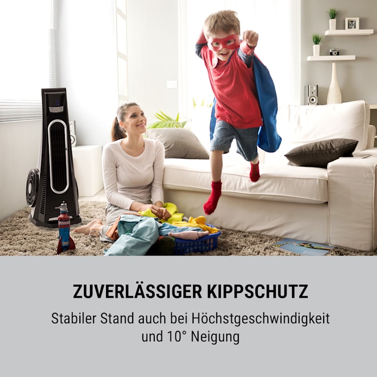 Blown Away Turmventilator 100W 70°-Oszillation 1000 m³/h Fernbedienung