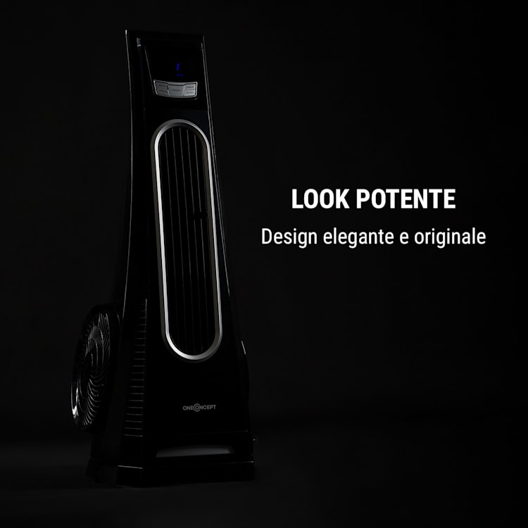 Blown Away Ventilatore a Torre 100 Watt Oscillazione: 70° 1000 m³/h nero