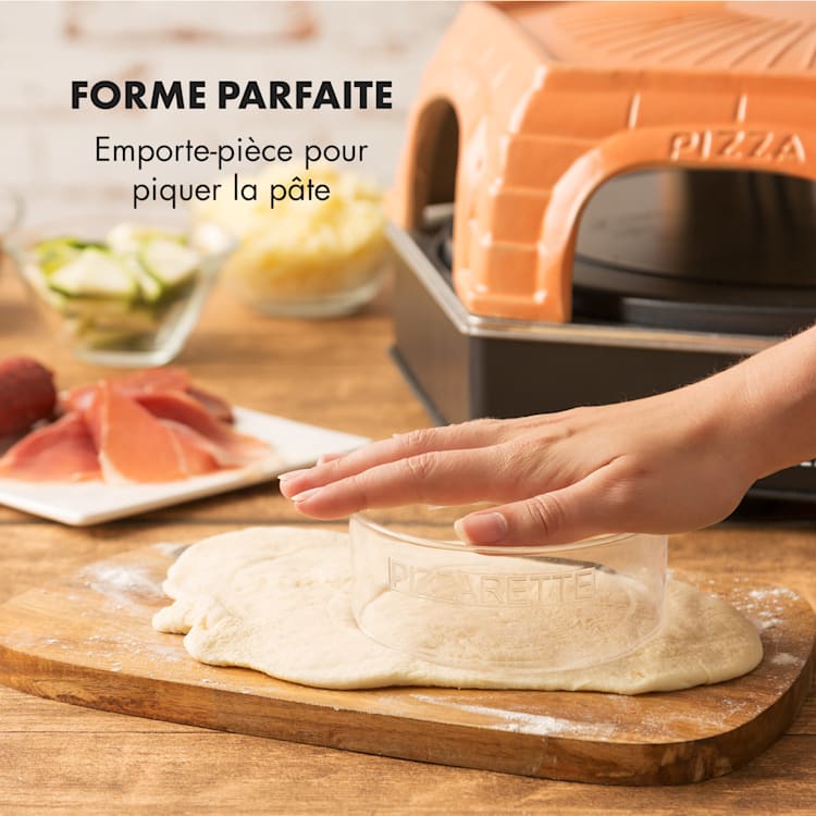 Capricciosa pizzaoven 1500W terracotta afdekking warmhoudfunctie