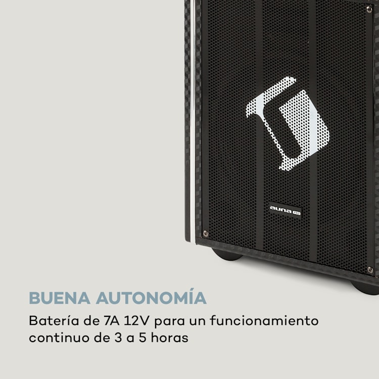 DisGo Box 100 DVD Equipo PA móvil 300 W máx. Display TFT 9" DVD BT Con pantalla