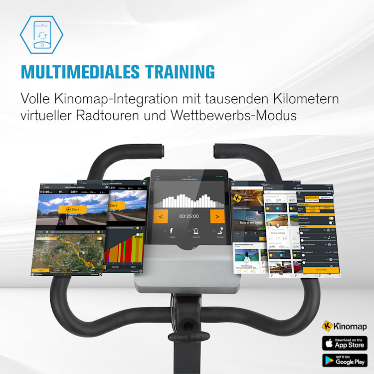 Evo Track Cardiobike App Bluetooth 15kg Massa Volanica
