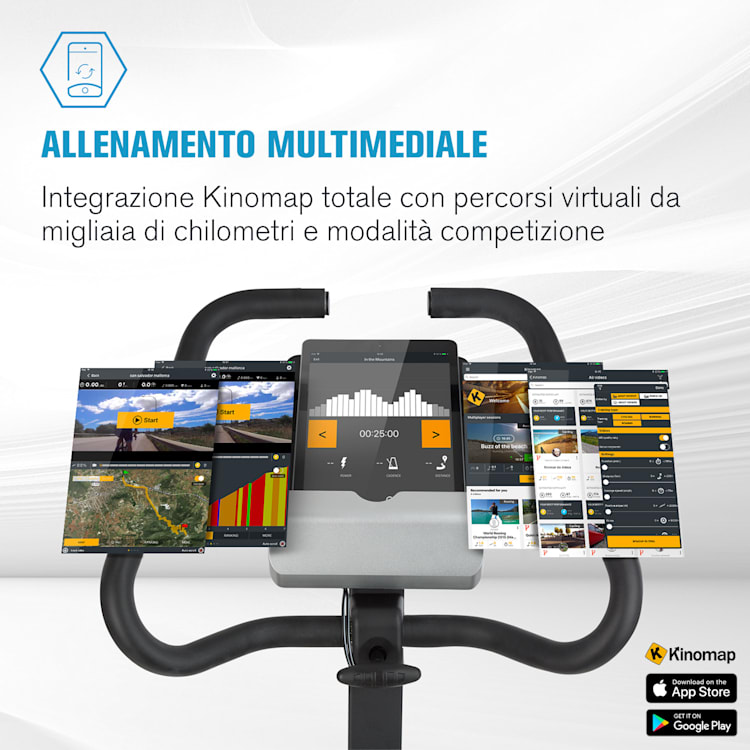 Evo Track Cardiobike App Bluetooth 15kg Massa Volanica Evo Track - 15 kg