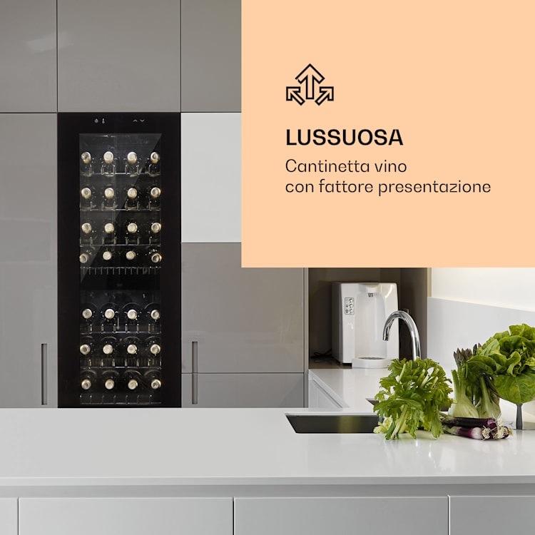 Shiraz 39 Duo Cantinetta vino 2 zone 105l 39 bottiglie 39 bottiglie | 2 zone di raffreddamento | Nero