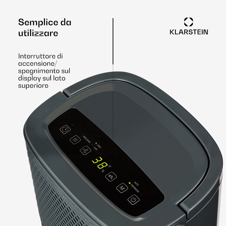 DryFy 10 Deumidificatore 240W 10l/d 100m³/h 15-20m² 