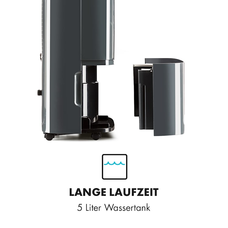 DryFy 20 Luftentfeuchter 420W 20l/d 230m³/h 40-50m² DrySelect 45dB 20l/24h | Anthrazit