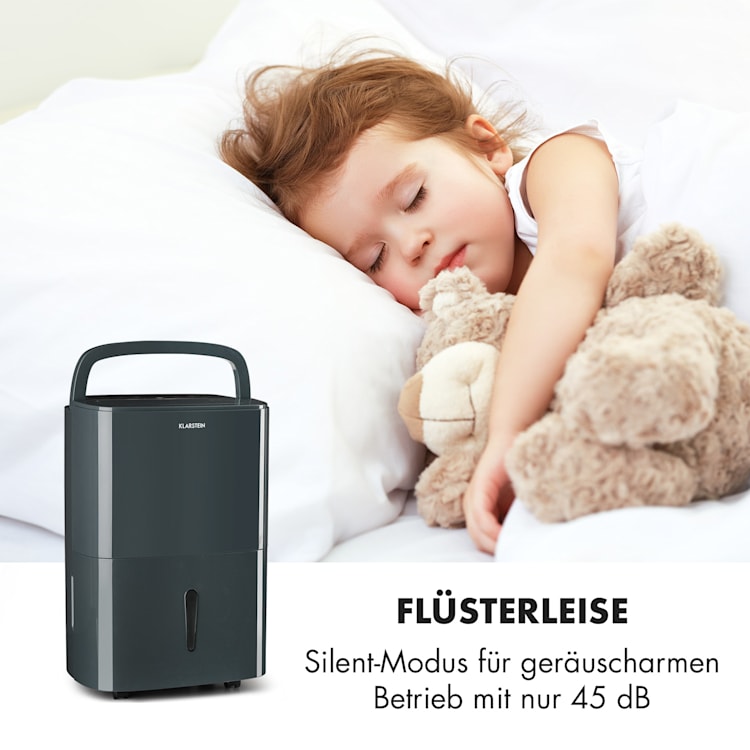 DryFy 20 Luftentfeuchter 420W 20l/d 230m³/h 40-50m² DrySelect 45dB 20l/24h | Anthrazit